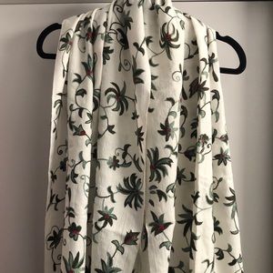 Hand embroidered scarf